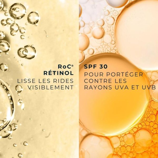 RoC Rétinol Correxion Crème Rides Profondes 30 ml SPF 30 - soin lissant et protecteur