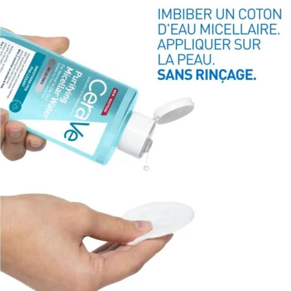 CeraVe Eau Micellaire Purifiante 400ml - Nettoie, purifie et resserre les pores