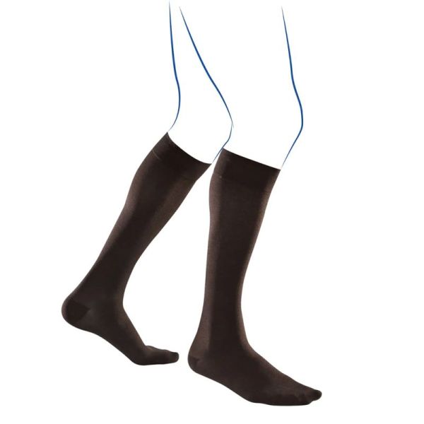 Thuasne Venoflex City Confort Fil d'Écosse Chaussettes de Contention Classe 2 Pieds Longs – Élégance et confort
