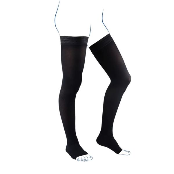 Thuasne Venoflex Élégance C3 Bas-Cuisses de Contention Pieds Ouverts Normal – Compression et confort
