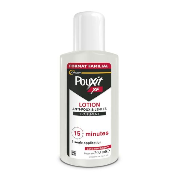 Pouxit XF Anti-Poux et Lentes Lotion - 200 ml - Traitement express, efficace en 15 minutes