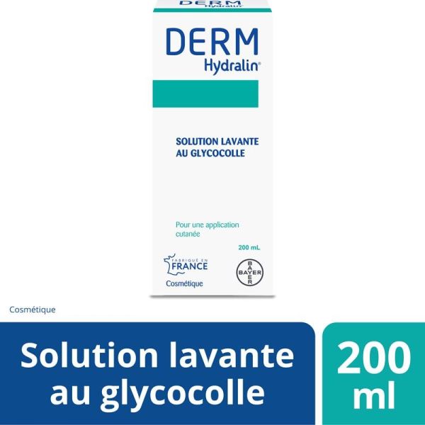 Derm Hydralin Solution Lavante au Glycocolle - 200ml