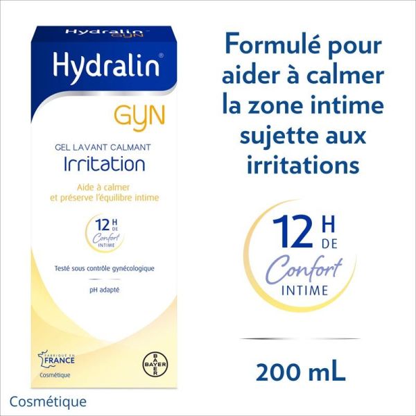 HydralinGyn Gel Lavant Calmant Irritation - 200ml