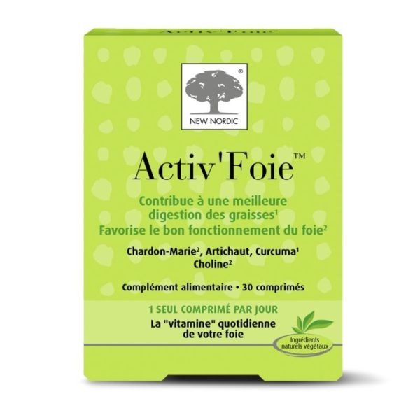 New Nordic Activ'Foie 30 Comprimés – Digestion des graisses et purification du foie
