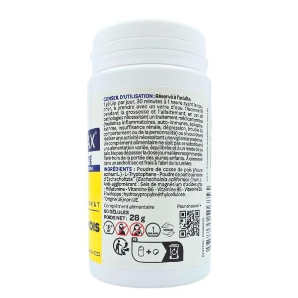 Arkopharma Arkorelax Sommeil 1,9 mg 60 gélules - Endormissement rapide et sommeil de qualité