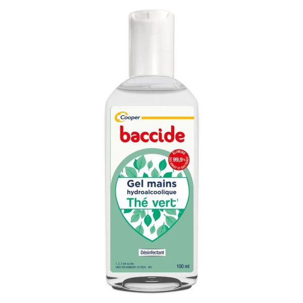 Baccide Gel Hydroalcoolique Mains Thé Vert - 100ml