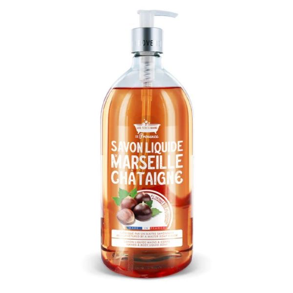 Les Petits Bains de Provence Savon Liquide de Marseille Châtaigne - 1L