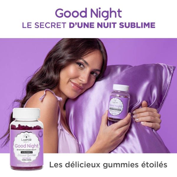 Lashilé Beauty Good Night - Nuit Sublime - Complément à la Mélatonine - 60 Gummies