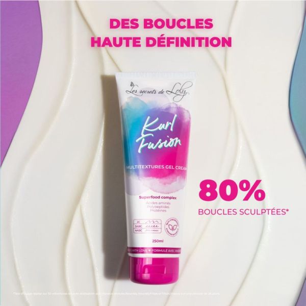 Les Secrets de Loly Kurl Fusion Gel-Crème Multi-Textures 250ml – Définition et nutrition des boucles