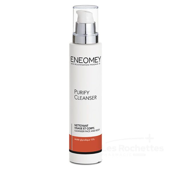 Eneomey Purify Cleanser - Nettoyant visage et corps 150 ml - Effet Peeling et Coup d'Eclat