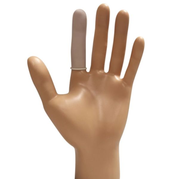 Euromedis Doigtiers Roulés en Latex Blanc sans Poudre x100 – Sensibilité tactile