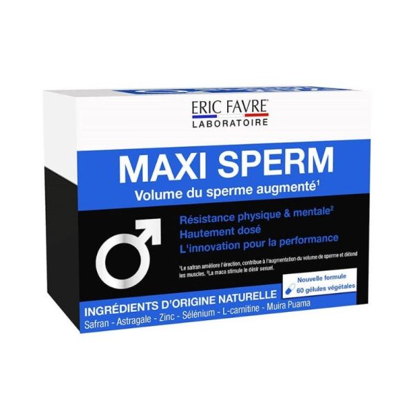 Maxi Sperm Volume du Sperme Augmenté - 60 gélules