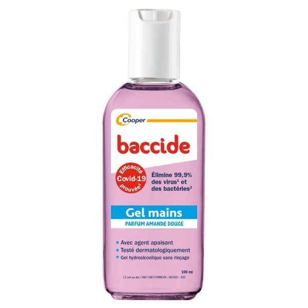 Baccide Gel Hydroalcoolique Mains Amande Douce - 100ml