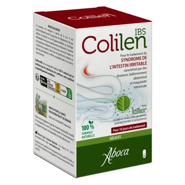 Aboca Colilen IBS 587mg - Syndrome de l’Intestin Irritable - 60 gélules