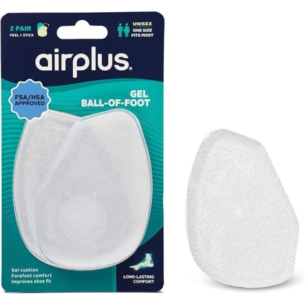 Airplus Ball-Of-Foot Cushion 2 Paires De Semelles – Confort de l'avant-pied