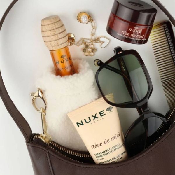 Nuxe Rêve de Miel Soin Lèvres au Miel avec Étui & Charms Kiss Crush - Soin sublimateur fini gloss transparent