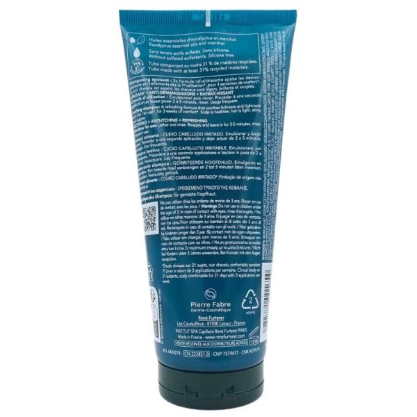 René Furterer Astera Shampooing Apaisant 200 ml - Soin rafraîchissant pour cuir chevelu irrité