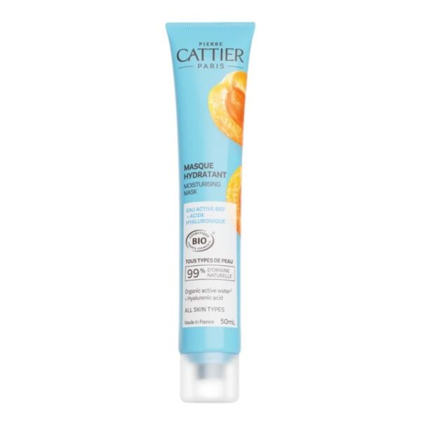 Cattier Masque Hydratant Peaux Déshydratées Bio 50ml – Éclat et souplesse