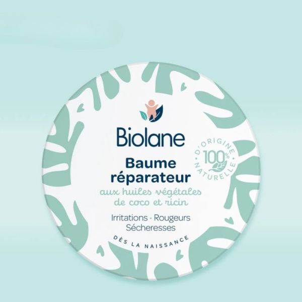 Biolane Baume réparateur 45 ml - Soin apaisant et nourrissant 100% d'origine naturelle
