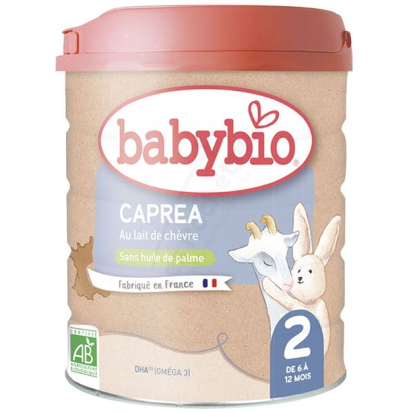 Babybio Caprea 2 (6 à 12 mois) - Lait de suite au lait de chèvre bio