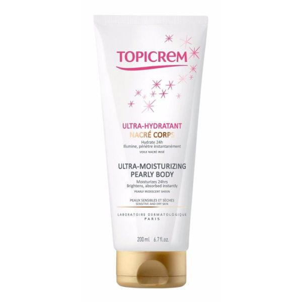 Topicrem lait ultra hydratant corps nacré 200 ml