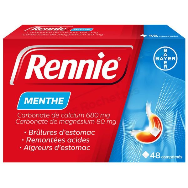 Rennie Menthe 48 comprimes