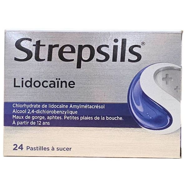 Strepsils lidocaine 24 pastilles