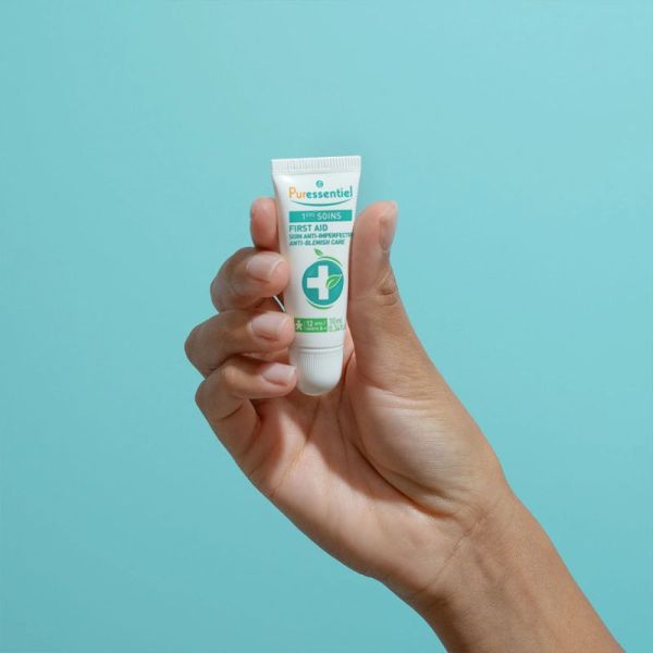 Puressentiel SOS Peau Soin Anti-Imperfections 10 ml – Purifie, assèche les boutons et atténue les imperfections