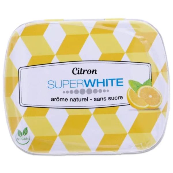 Superwhite Pastilles Mini Mints Citron Haleine Fraîche Instantanée - 50 Pastilles