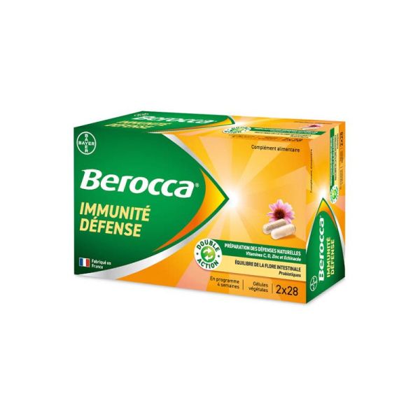 Berocca Immunité Défense - 2 x 28 Gélules Végétales
