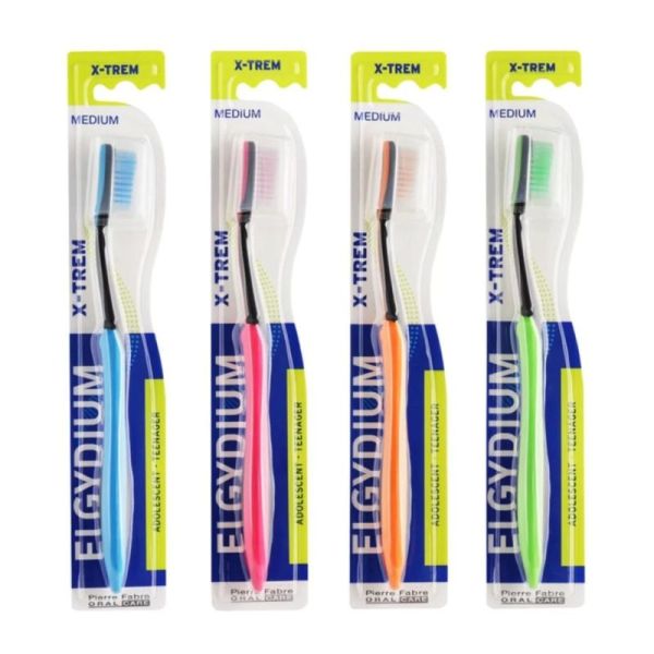 Elgydium Xtrem Ado Brosse à Dents Medium 13/18 Ans - Coloris Aléatoires