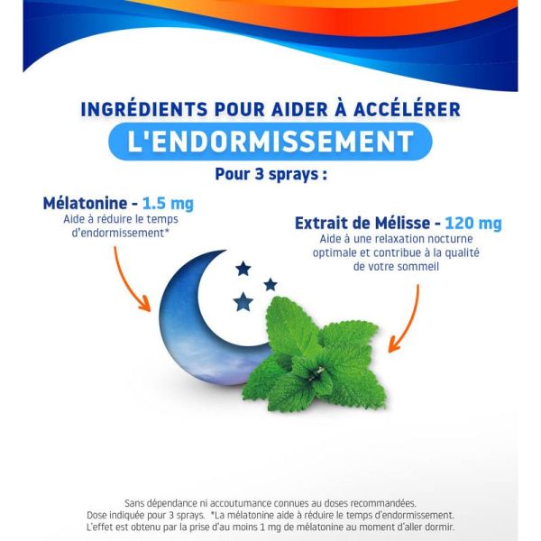 Valdispert Spray Sommeil Flash - 20ml - Endormissement rapide grâce à la mélatonine et à la mélisse