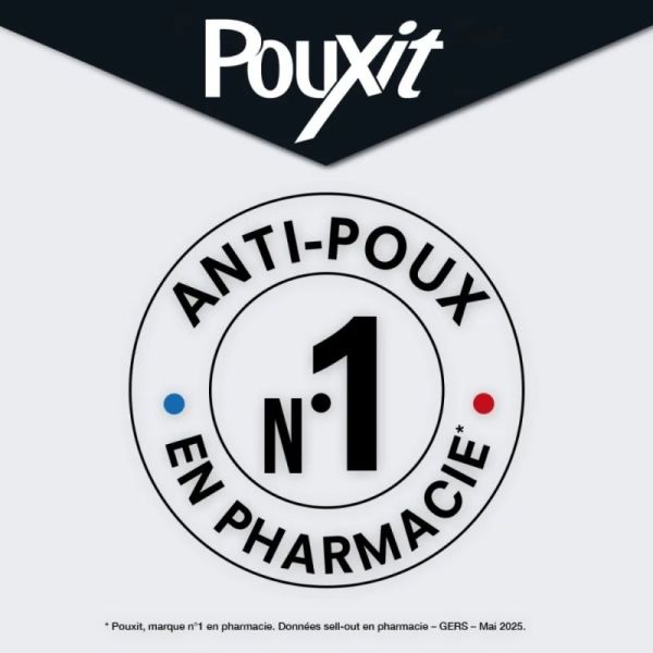 Pouxit Flash Shampooing anti-poux 2-en-1 Offre spéciale 2x100 ml - Traite et lave en seulement 5 minutes