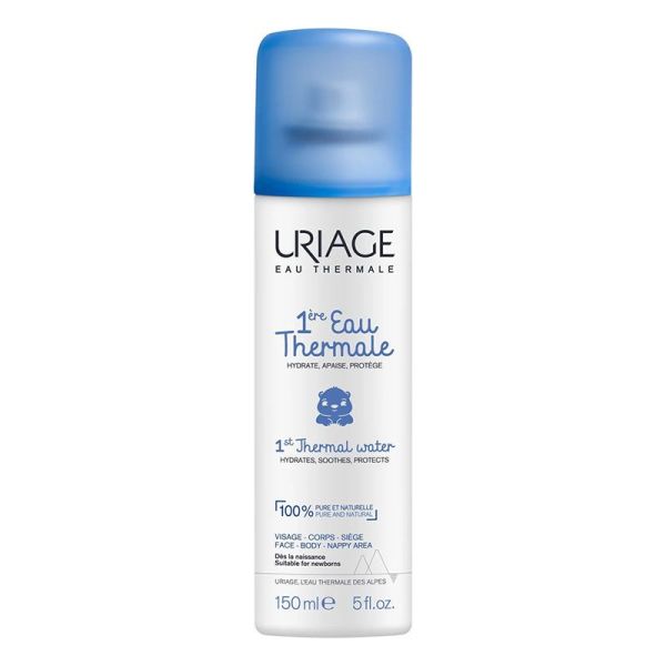 Uriage Bébé 1ère Eau Thermale - 150 ml - Soin Apaisant et Protecteur pour la Peau Délicate de Bébé