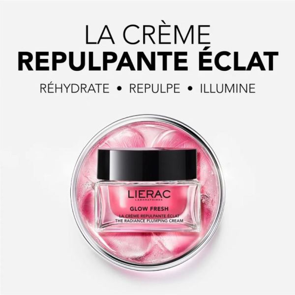 Lierac Glow Fresh Crème Repulpante Éclat Peaux Fatiguées & Teints Ternes - 50ml