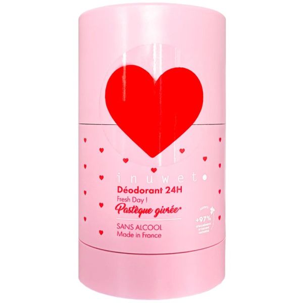Inuwet Déodorant Fresh Day Pastèque Givrée 50g – Déodorant stick naturel et protecteur 24h