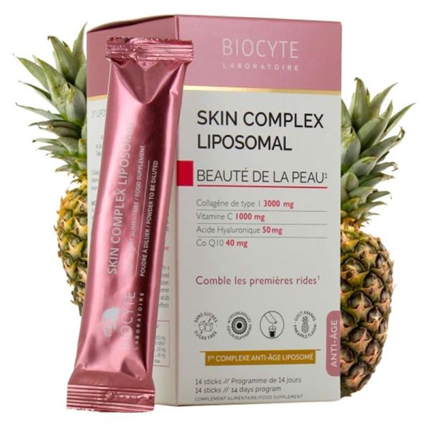 Biocyte Skin Complex Liposomal : Beauté de la Peau - Complexe Anti-Âge Liposomé - 14 Sticks