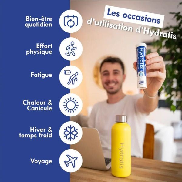 Hydratis Solution d'Hydratation Neutre - 20 Pastilles Effervescentes