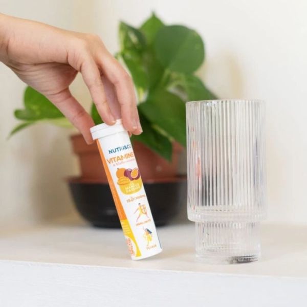 Nutri&Co Vitamine C 15 comprimés Mangue Passion - Réduit la fatigue et soutient l'immunité