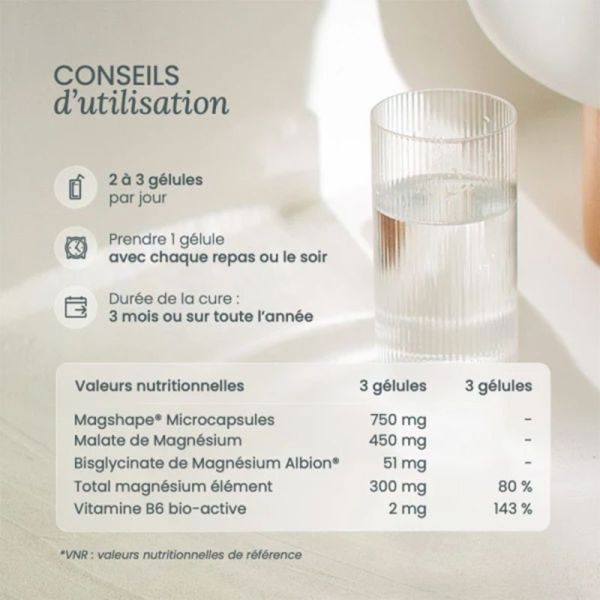 Nutri&Co Magnésium B6 240 Gélules – Énergie, anti-fatigue et système nerveux