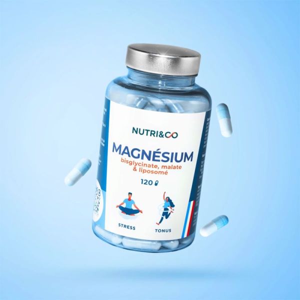 Nutri&Co Magnésium B6 240 Gélules – Énergie, anti-fatigue et système nerveux