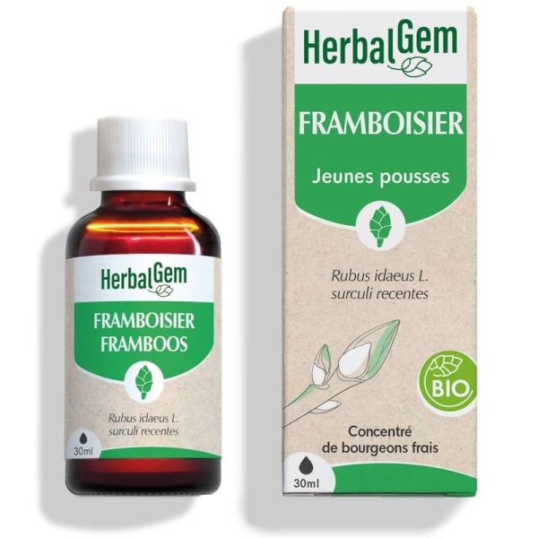 Herbalgem Macérat Concentré Framboisier Bio 30ml – Équilibre hormonal féminin