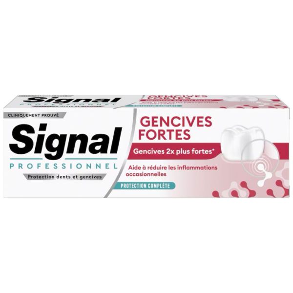 Signal Professionnel Dentifrice Gencives Fortes Protection Complète 75 ml – Hygiène bucco-dentaire intégrale