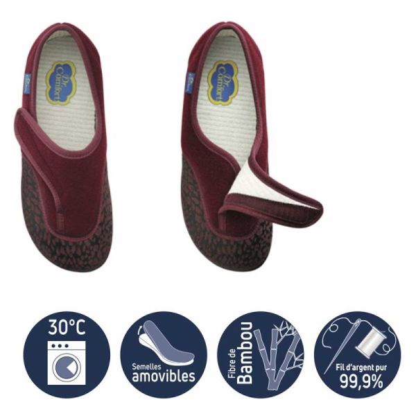 Dr Comfort CHUT Venus Bordeaux - Chaussures Confort Femme Hallux Val­gus