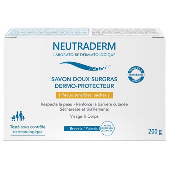 Neutraderm Savon Doux Surgras Dermo-Protecteur 200g