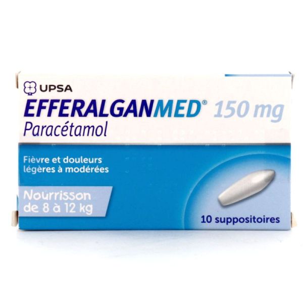 Efferalgan 150 mg 10 suppositoires