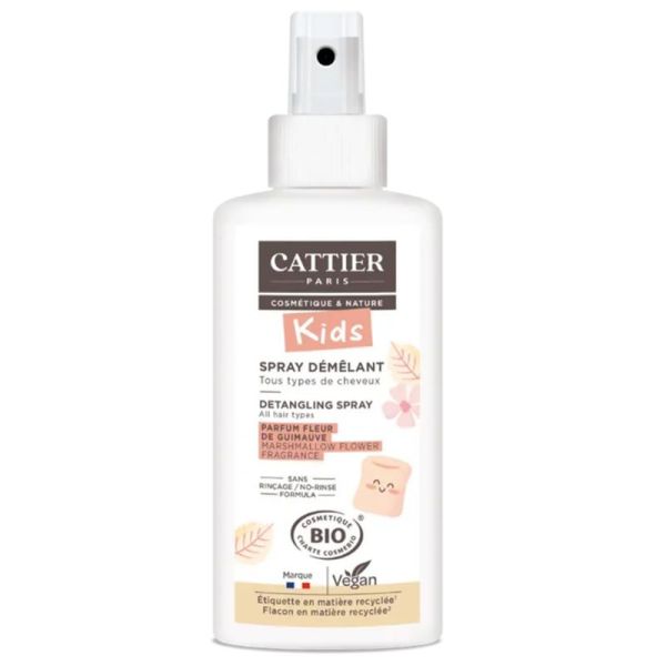 Cattier Kids Spray Démêlant Fleur De Guimauve Bio 200ml – Douceur et facilité