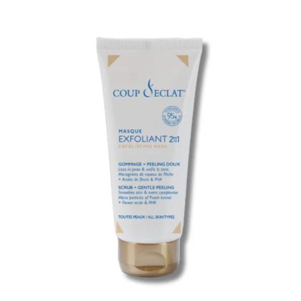 Coup d'Éclat Masque Exfoliant 2-en-1 Tous Types de Peaux - 75ml