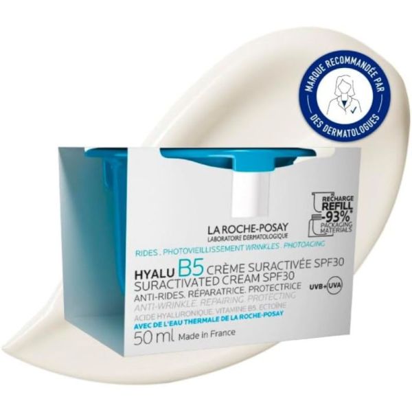 La Roche-Posay Hyalu B5 Crème Visage Suractivée Anti-Rides & Raffermissante SPF30 - Recharge 50ml