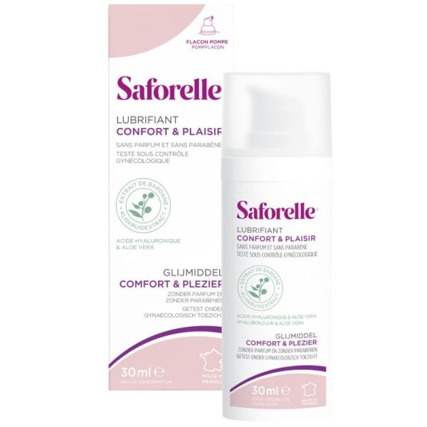 Saforelle Lubrifiant Confort & Plaisir 30 ml - Hydratation et Glisse Longue Durée